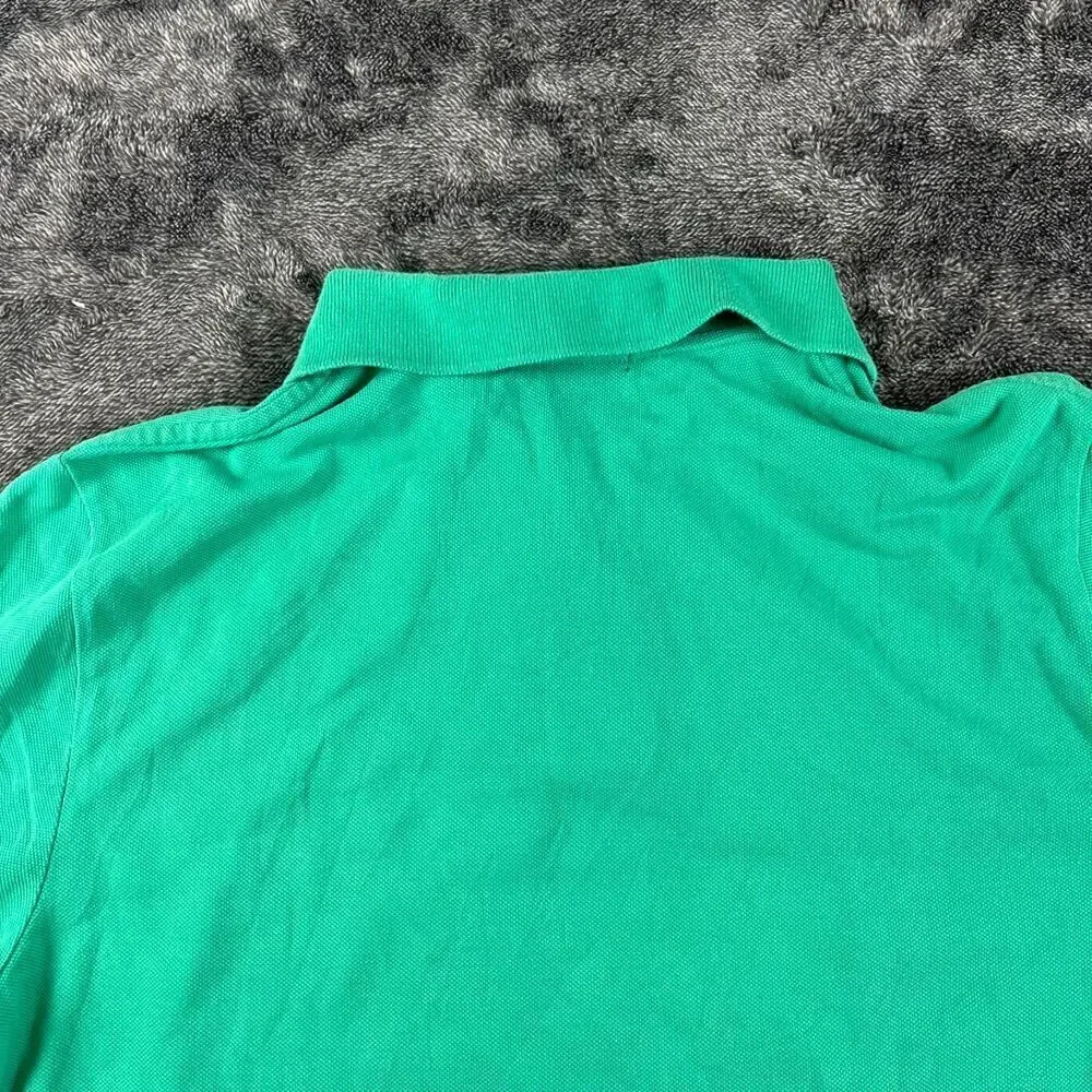 Polo Ralph Lauren Boys XL (18-20) Green Polo Short Sleeve Orange Pony